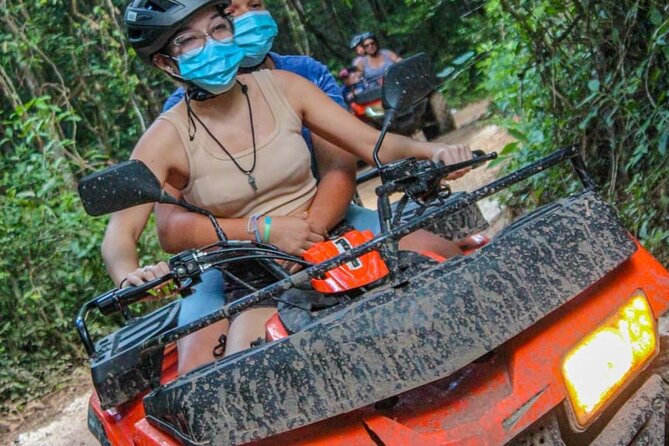 Adrenaline Tour with ATV, Ziplines and Cenote from Cancun - ATV ride reality: license needed, and phones usually stay locked up