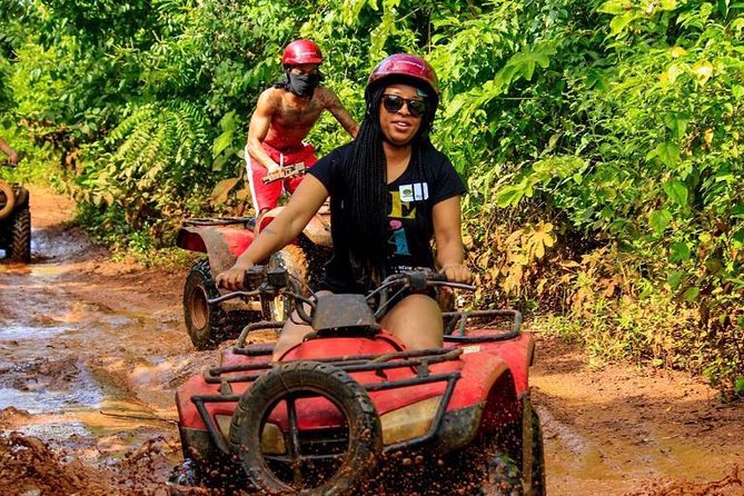 ATV Tour with Cenote swim, Ziplines, Transportation and Lunch Included - ATV in the Puerto Morelos Jungle: Fun, But Know the Track