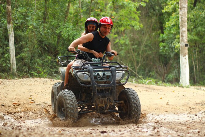 ATV, Ziplines & Cenote. Lunch & Tequila Tasting Included - ATV ride through the Mayan jungle: gear, speed, and shared setups