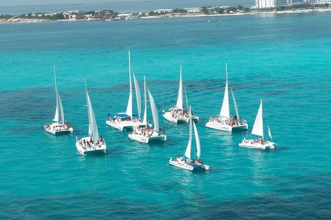 Cancun All Inclusive Catamaran Tour to Isla Mujeres - Catamaran cruise + open bar: expect the party mode