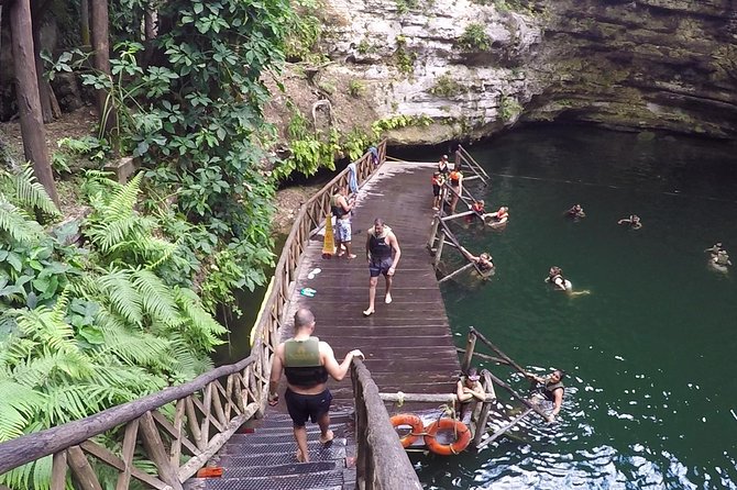 Chichen Itza Day Trip Exclusive Nool-Ha Cenote & Valladolid Visit - Cenote Nool-Ha: clear water, life vest, and the time crunch you should plan for