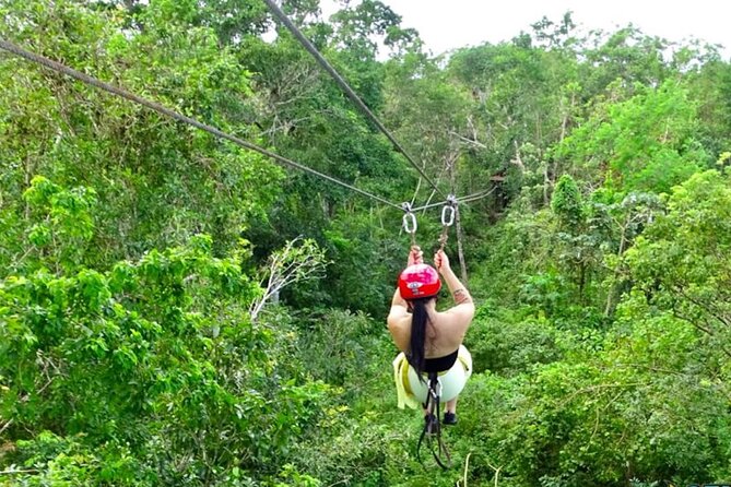 Family ATV Cenote Five Zip Lines Photos Taco Lunch Tequila Taste - Getting to the activities: pickup vs. meeting point in Cancun