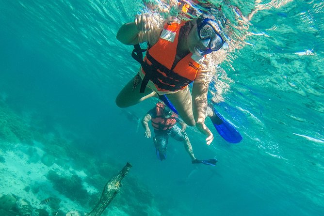Isla Mujeres Snorkeling Tour Adventure - Stop 1: Lighthouse Reef shallow snorkeling and fish-filled routes