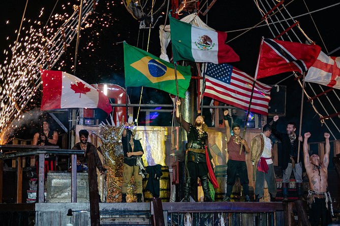 Jolly Roger Pirate Show and Dinner in Cancun - The Pirate Show: Captain Black Jack, Yard-Arm Antics, and Audience Chaos