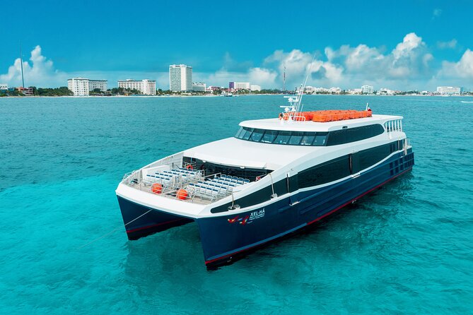 Luxury FERRY Xcaret: From Cancun to Isla Mujeres - Open return ticket: how it changes your island day