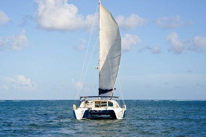 Puerto Morelos Secret Sandbar Catamaran Sail - The Secret Sandbar Anchor Drop: Shallow-Water Swimming for Everyone