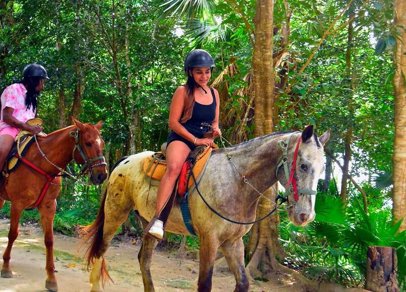 Riviera Maya: Horseback Ride, Zipline, and ATV Adventure - El Rey Polo Club horseback riding: calm guidance and dusty trails