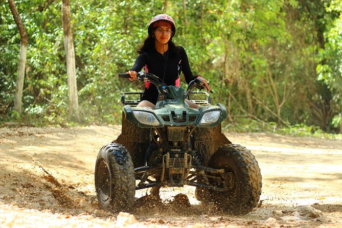 Solo ATV 4 Ziplines, Lunch, Transportation and Tequila Tasting - Four Ziplines and Jungle Views: Beginner-Friendly, With Clear Limits