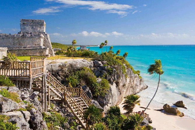 Tulum, Coba, Playa Del Carmen and Cenote Tour with Tickets - Tulum ruins with guided history: two hours that can be rushed, but still meaningful