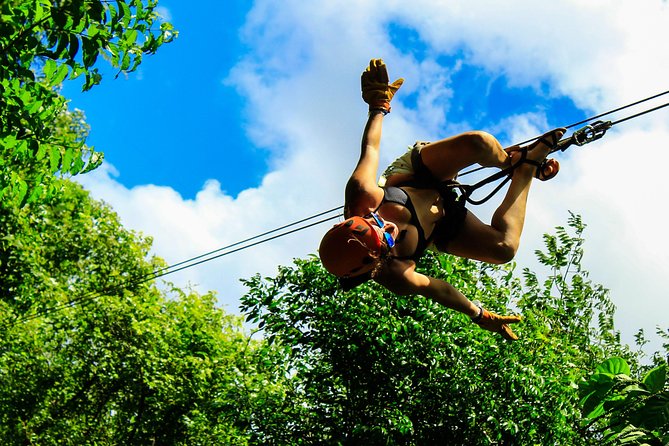 Ultimate 5x1 Combo with ATV, Ziplines, Cenote & Reef Snorkeling - ATV off-track ride: where the mud shows up