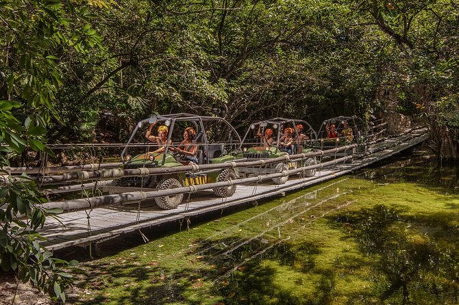 Xplor Park Day Trip with Lunch and Transportation - Amphibious vehicle ride: the 5 km jungle circuit with bridges and caves